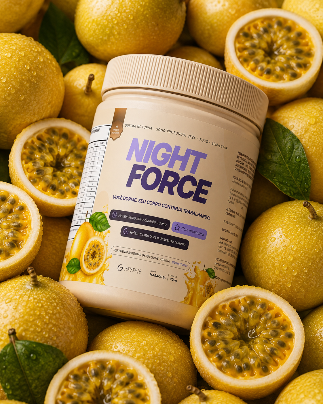 Night Force no criado-mudo em luz baixa
